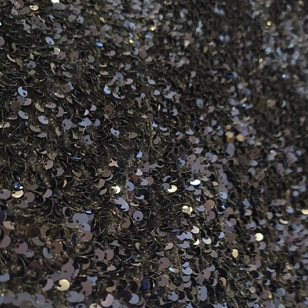 Black Sequin Cutout Mini Dress - Picture 5 of 14